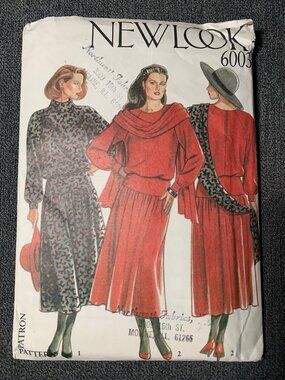 New Look Misses Dress Sewing Pattern Size 8 10 12 14 16 18 6003 - uncut
